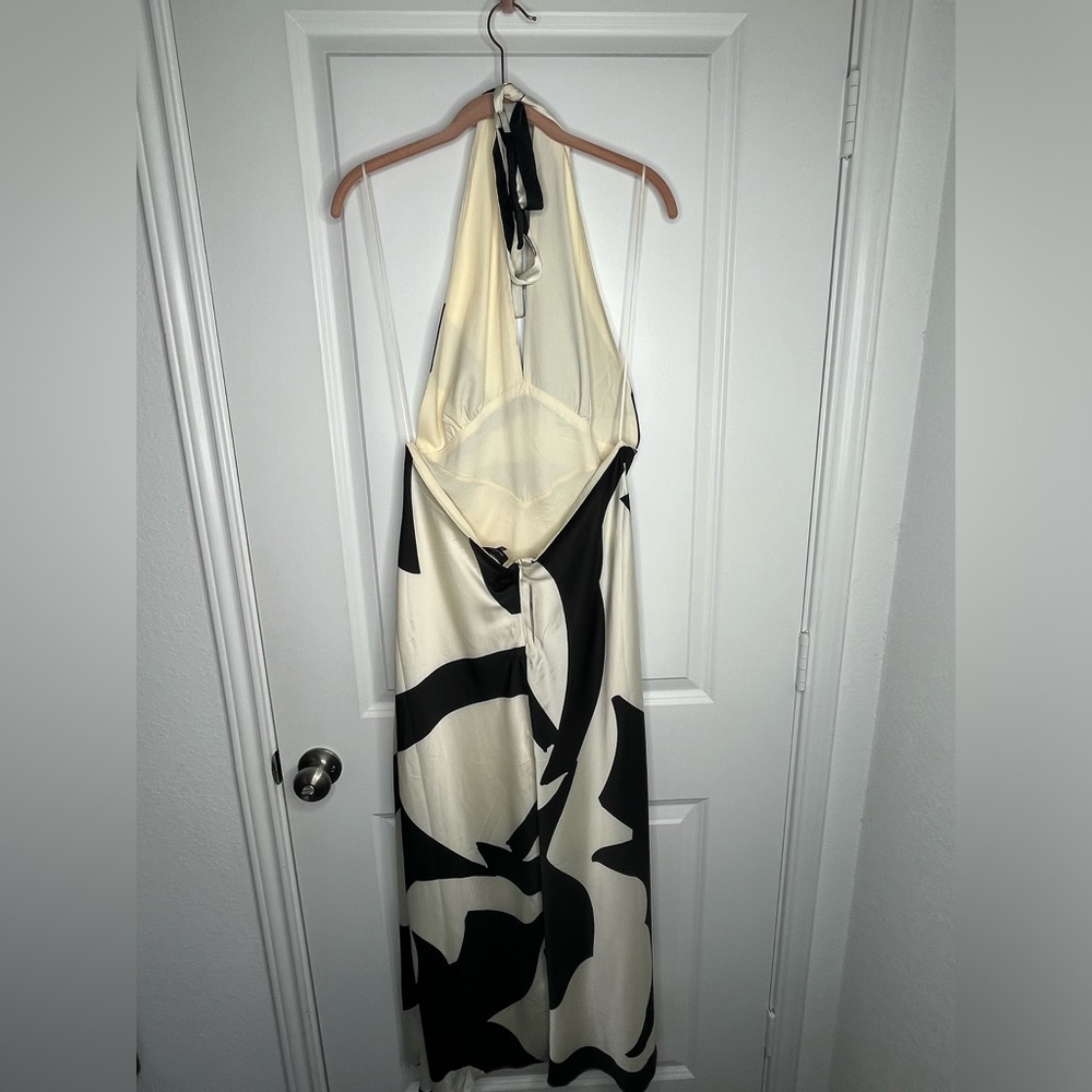 Anthropologie Bardot Citron Halter Midi Dress Size 10 NWT / Flawed* - Picture 12 of 16